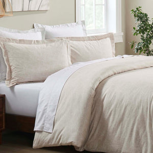 Melange Flannel Cotton Fuzzy Warm Two-Toned Duvet Cover Set - Duvet Cover Set by Superior Brand