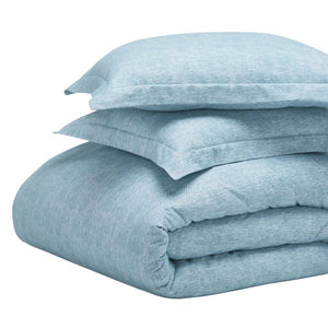 Melange Flannel Cotton Fuzzy Warm Two-Toned Duvet Cover Set - Duvet Cover Set by Superior Brand