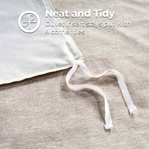 Melange Flannel Cotton Fuzzy Warm Two-Toned Duvet Cover Set - Duvet Cover Set by Superior Brand