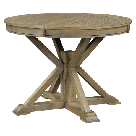 Melin Extendable Dining Table with Wood Frame and X - Shaped Base - Dining Tables