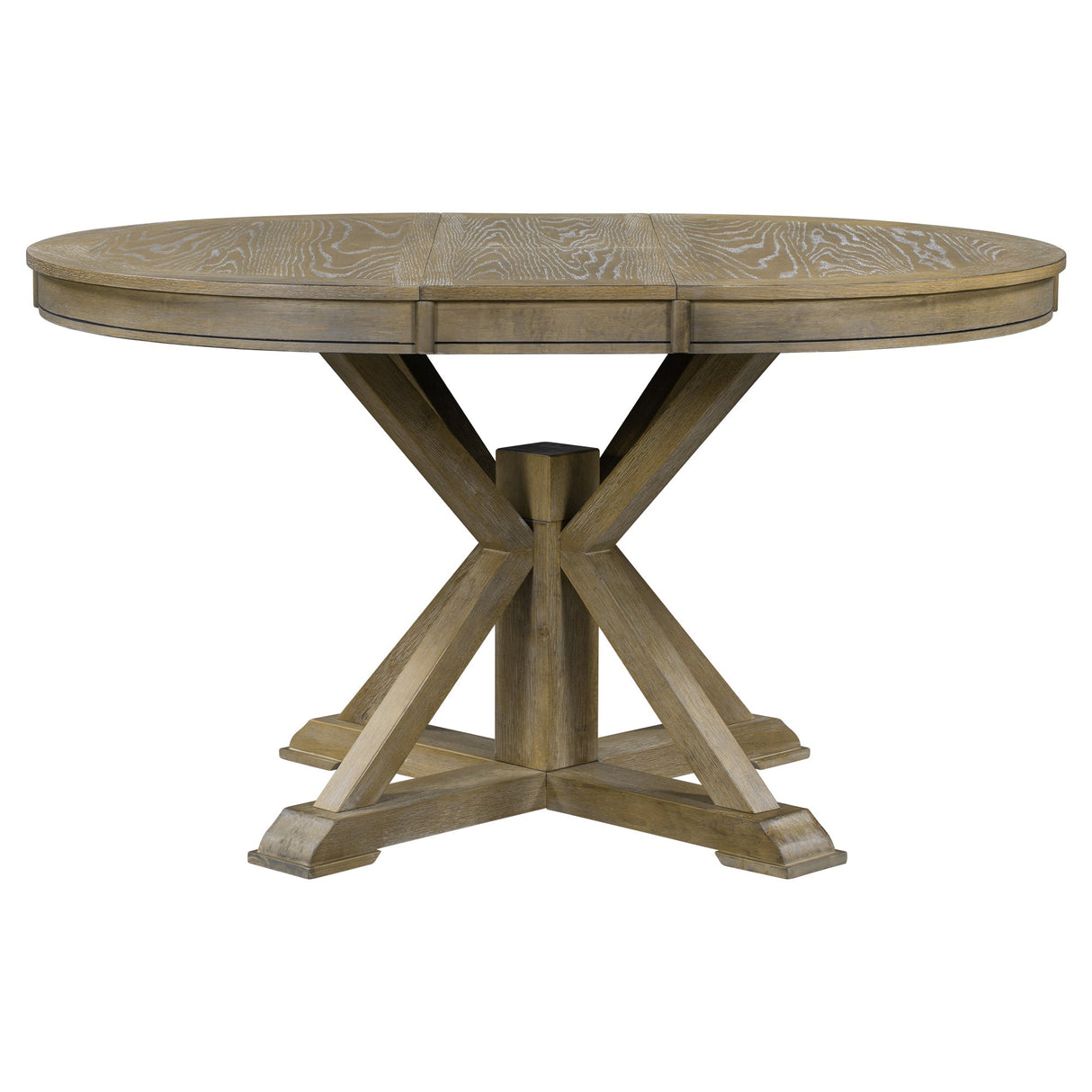 Melin Extendable Dining Table with Wood Frame and X - Shaped Base - Dining Tables