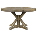 Melin Extendable Dining Table with Wood Frame and X - Shaped Base - Dining Tables