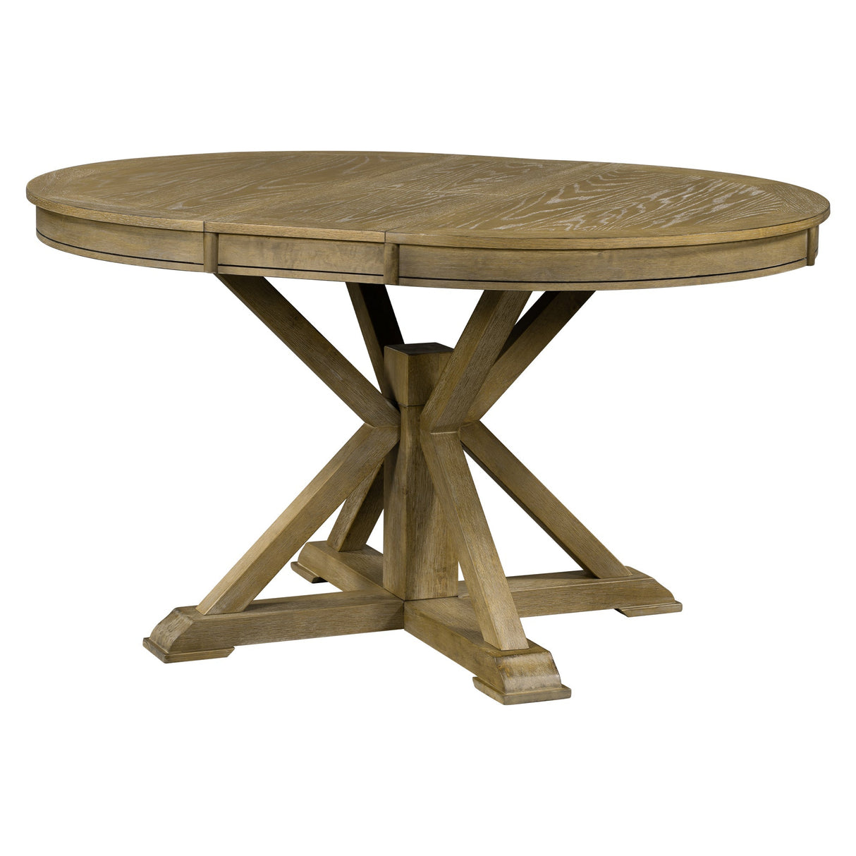 Melin Extendable Dining Table with Wood Frame and X - Shaped Base - Dining Tables