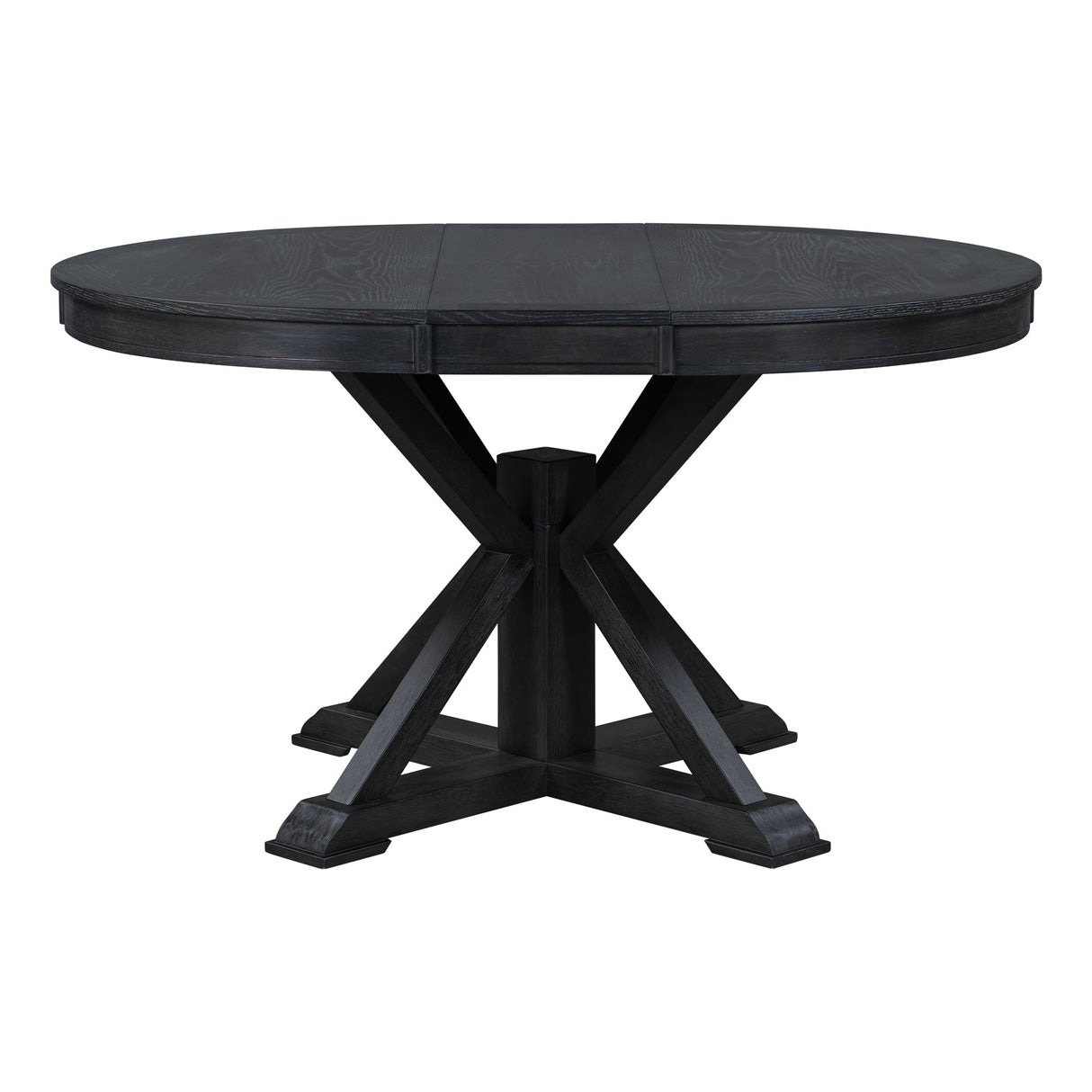 Melin Extendable Dining Table with Wood Frame and X - Shaped Base - Dining Tables