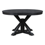 Melin Extendable Dining Table with Wood Frame and X - Shaped Base - Dining Tables