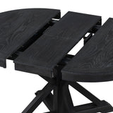 Melin Extendable Dining Table with Wood Frame and X - Shaped Base - Dining Tables