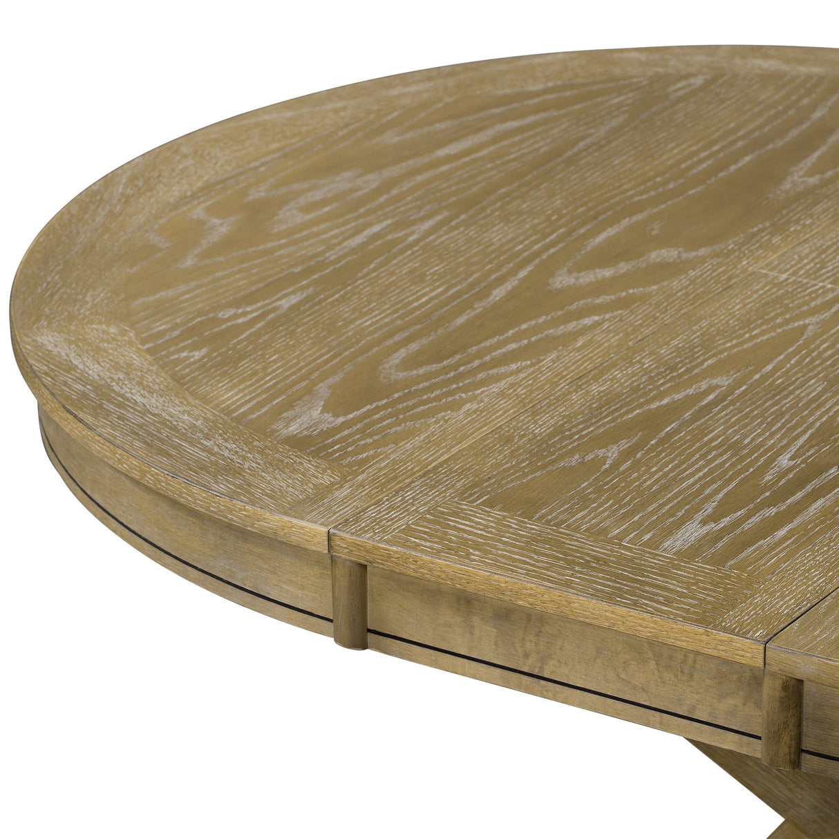 Melin Extendable Dining Table with Wood Frame and X - Shaped Base - Dining Tables