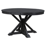 Melin Extendable Dining Table with Wood Frame and X - Shaped Base - Dining Tables