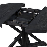 Melin Extendable Dining Table with Wood Frame and X - Shaped Base - Dining Tables