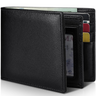 Men’s Genuine Leather RFID Blocking Bifold Wallet 13 Card Slots