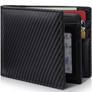 Men’s Genuine Leather RFID Blocking Bifold Wallet 13 Card Slots