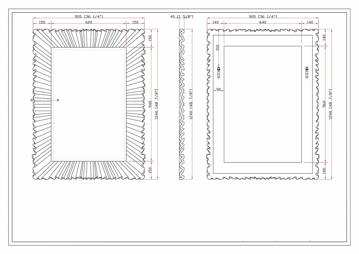 Mercier Silver Gray Mirror
