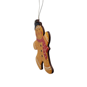 Gingerbread Man Ornament in Tophat