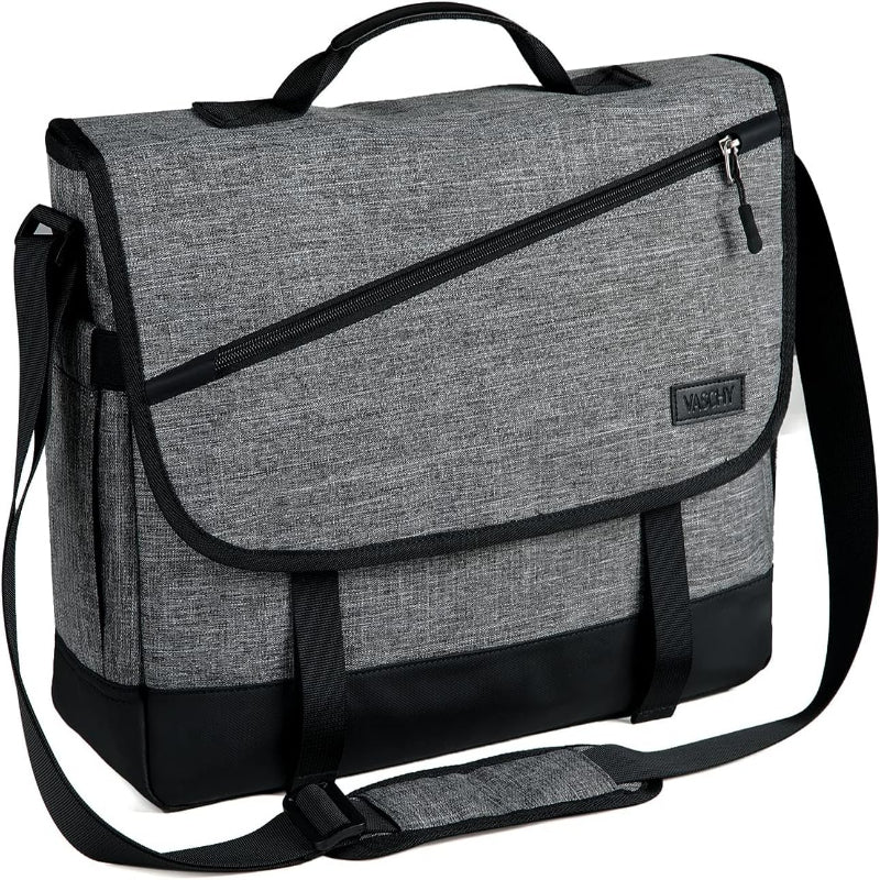 Water Resistant Laptop Messenger Bag 17 Inch Work Shoulder Bag