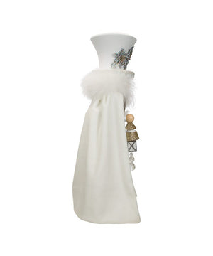 Hollywood Nutcrackers White Snowflake LED Soldier Nutcracker