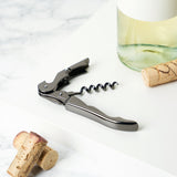 Gunmetal signature double hinged corkscrew by viski®