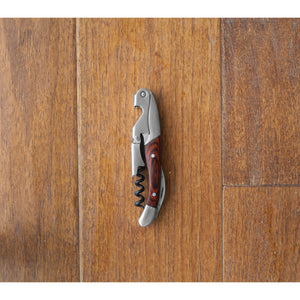 Wooden double hinged corkscrew by twine®
