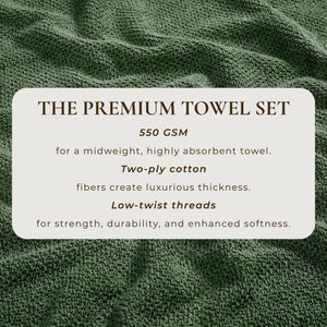 Cotton Textured Bath Towel Set - Acacia Collection