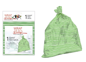 Wrap In A Hurry Giant Toy Sack - Elf Stripe