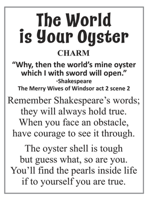 The World is your Oyster Charm