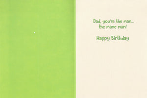 Birthday Card - You're The Mane Man Dad