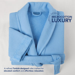 American Soft Linen Men's 100% Turkish Cotton Bathrobe | Micro Cotton Shawl Collar