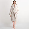 American Soft Linen Women's 100% Turkish Cotton Bathrobe | Micro Cotton Shawl Collar