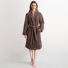 American Soft Linen Women's 100% Turkish Cotton Bathrobe | Micro Cotton Shawl Collar