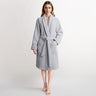 American Soft Linen Women's 100% Turkish Cotton Bathrobe | Micro Cotton Shawl Collar