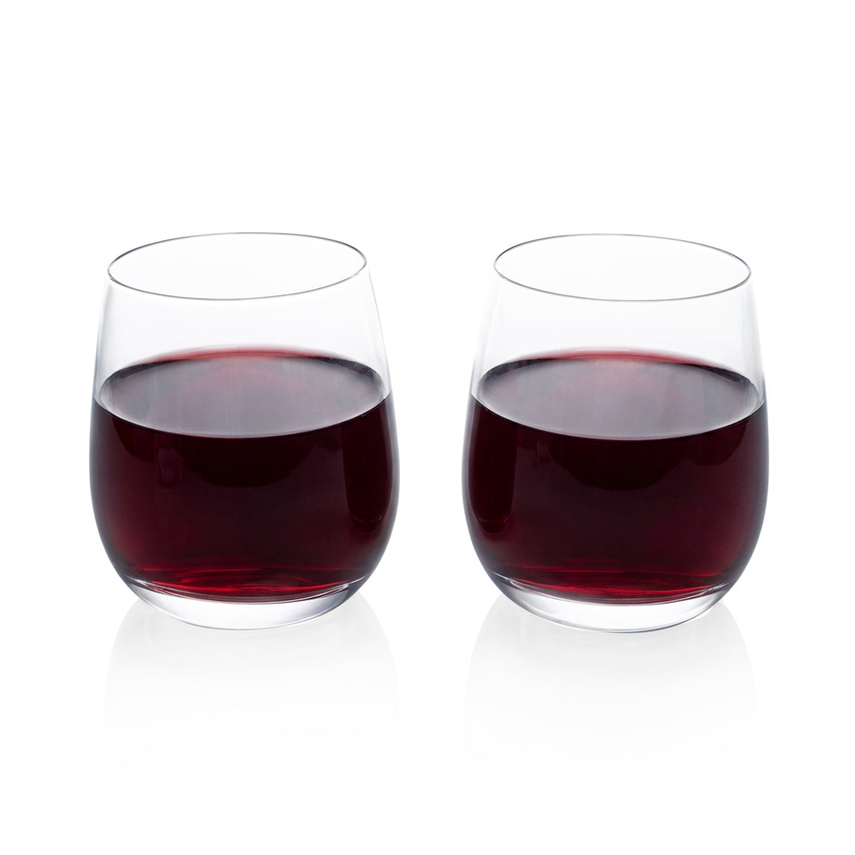 Set of 2 Stemless Wine Glasses