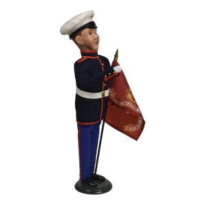 Marine Man with Flag - Caroler