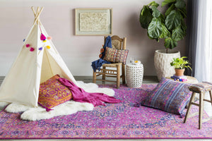 Milliken Magenta Area Rug
