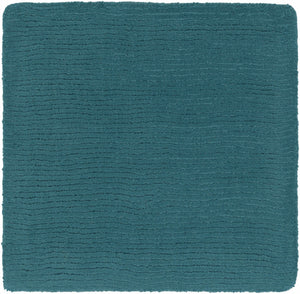 Brockton Solid Teal Wool  Rug