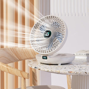 Portable Mini Folding Fan Rechargeable 3-Speed USB Desk Fan