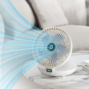 Portable Mini Folding Fan Rechargeable 3-Speed USB Desk Fan
