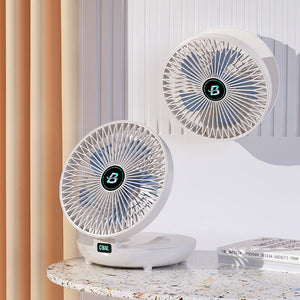 Portable Mini Folding Fan Rechargeable 3-Speed USB Desk Fan