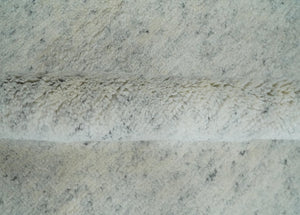 Minimalist Fine Hand Knotted Ivory and Silver 9x12 Rug Made with Fine Wool, Solid Rug | AC37912