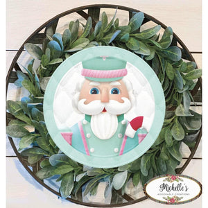 Mint Green Nutcracker Sign - Wreath Enhancement