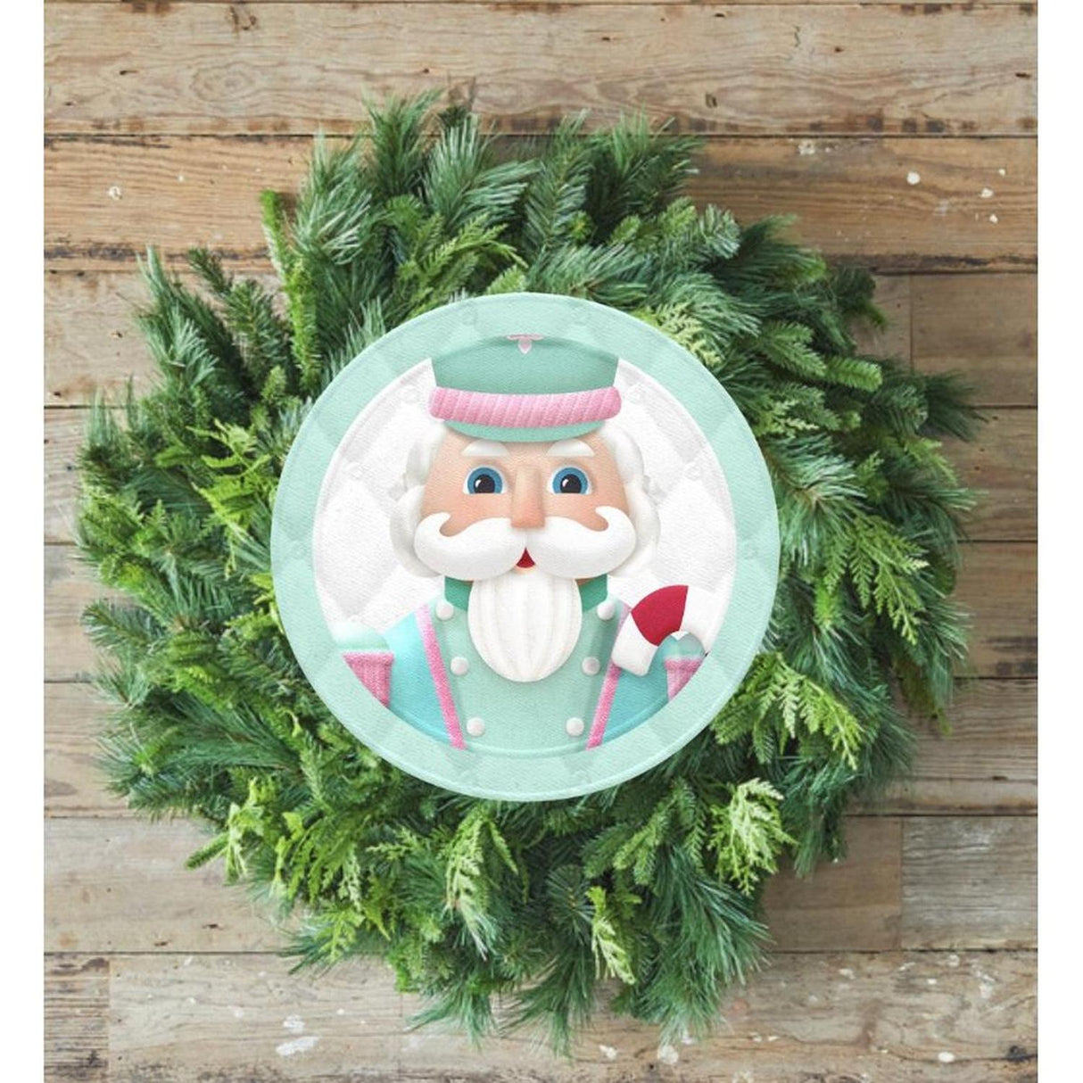 Mint Green Nutcracker Sign - Wreath Enhancement