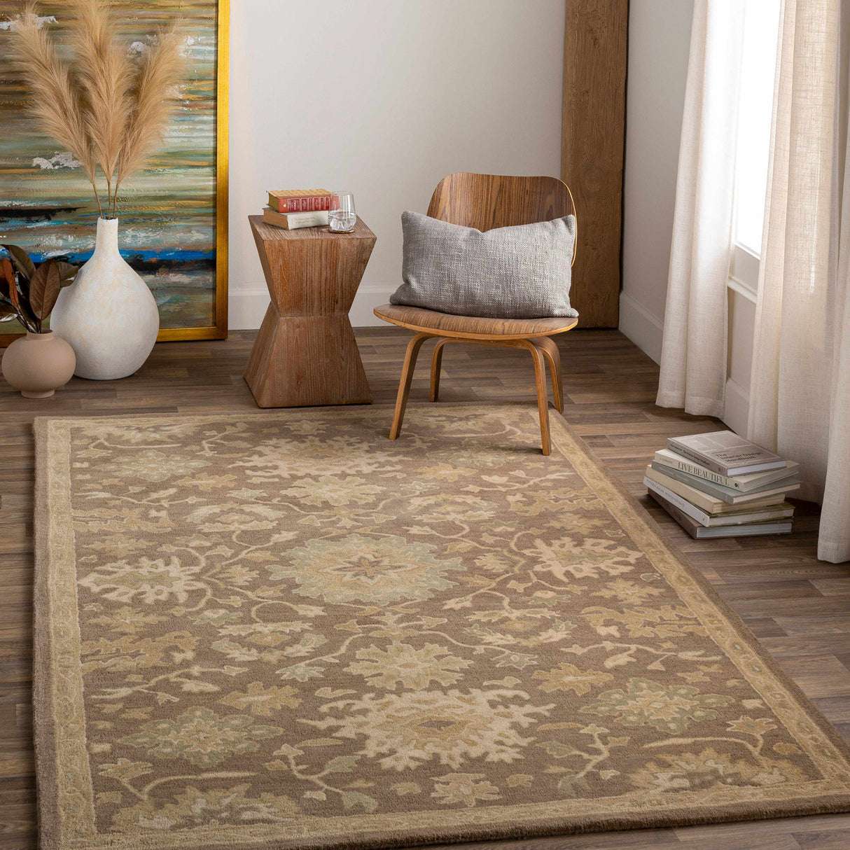 Hazen Hand Tufted Beige 1149 Area Rug