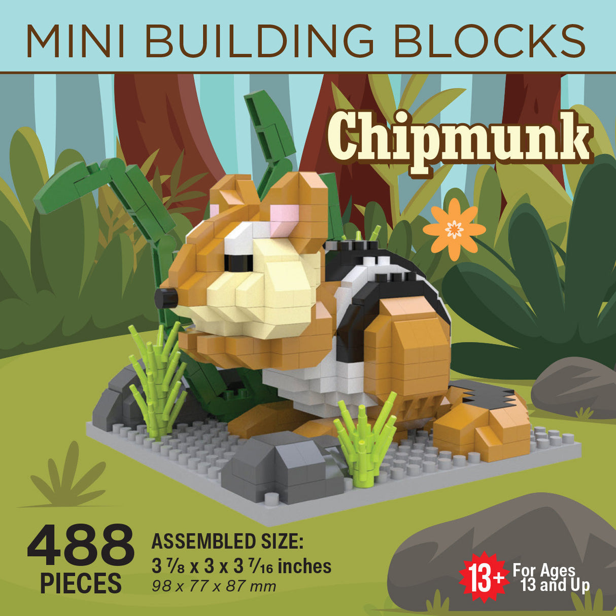 Mini Building Blocks - Chipmunk
