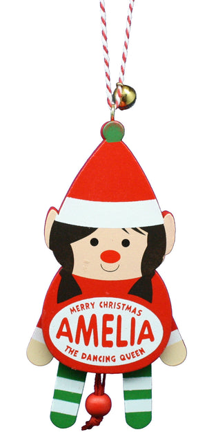 Dancing Wooden Ornament (A - D) -