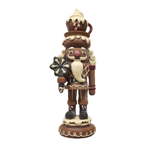 Gingerbread Nutcracker Figurine - Hot Cocoa