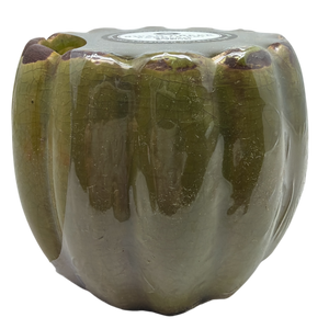 Small Petal Pot Soy Candle - Seagrass and Vetiver
