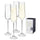 Reserve-inez-crystal-flute-glasses-by-viski-(set-of-4)-Champagne-Glasses