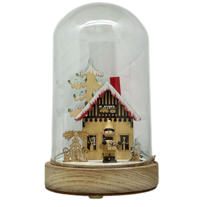Illuminated Winter Village Domes -