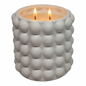 2 Wick Sugar Cookie Scented Candle in Matte White Ceramic Jar