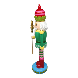 Resin Nutcracker with Moving Digital Eyes - 19 Inch