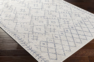 Maunawili Blue Detailed Gray Rug - Clearance