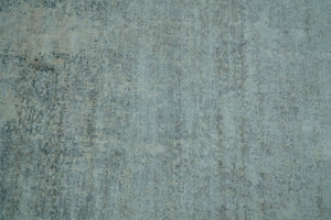 Modern Abstract Design Gray 8x10 Hand Knotted Art Silk Rug